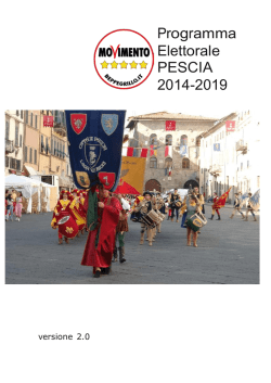 Programma Elettorale PESCIA 2014-2019