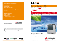 Pompa di calore a CO2 Nuove tecnologie per i Sistemi VRF - Q-ton