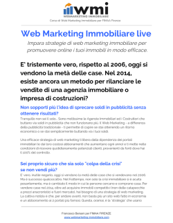 Web Marketing Immobiliare live