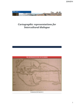 Cartographic representations for Intercultural dialogue