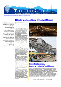 Il Flauto Magico chiude il Festival Mozart