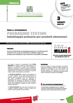testing 2015 - Istituto Italiano Imballaggio