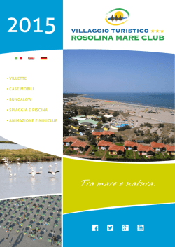 Download brochure - Villaggio Turistico Rosolina Mare Club