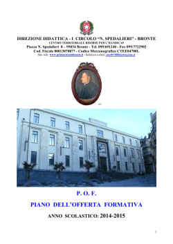 POF 2014-15 - Circolo Didattico Spedalieri » Bronte