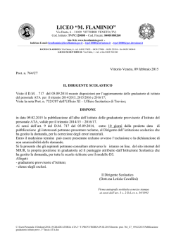 Decreto prot. 764_C7_ 09.02.2015 Pubblicazione