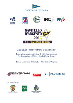 bando edizione 2015 - GAVITELLO D`ARGENTO 2014