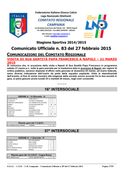cu 83 2014-2015 - Comitato Regionale Campania