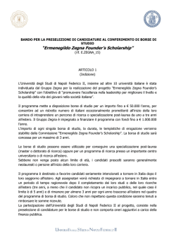Scarica l`allegato - News - Università degli Studi di Napoli Federico II