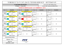 tennis service - Tennis Club Settimo San Pietro