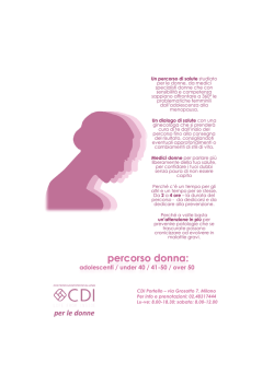 percorso donna: - CDI - Centro Diagnostico Italiano