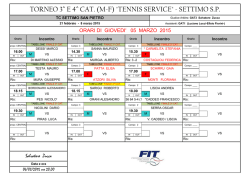 torneo 3^ e 4^ cat. (mf) "tennis service" - settimo sp
