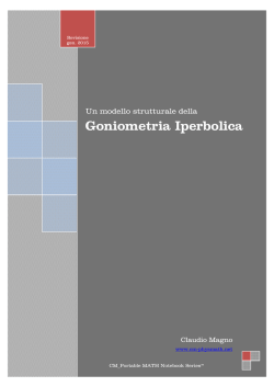 Un modello strutturale della Goniometria Iperbolica