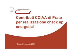 Slides CCIAA di Prato per realizzazione check up energetici in pdf
