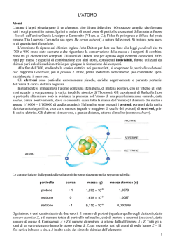 Atomo e struttura atomica - aggiornato - ITI Copernico