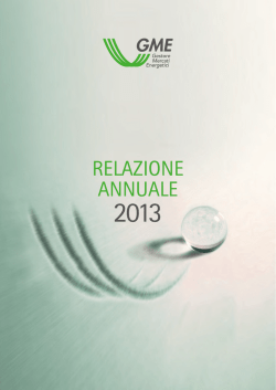 La relazione annuale GME sul 2013(pdf)