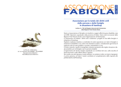 Presentazione Fabiola - ASSOCIAZIONE FABIOLA Onlus