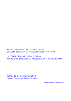 Programma Congresso SIME 2014 completo