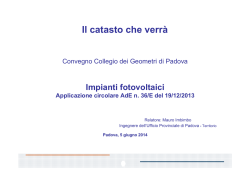 specifica relazione - Collegio dei Geometri della provincia di Padova