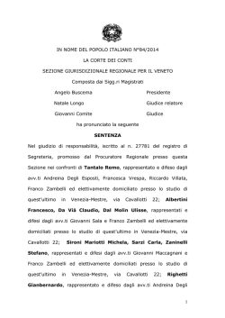 Sezione giurisdizionale per il Veneto ( PDF, 207 kB )