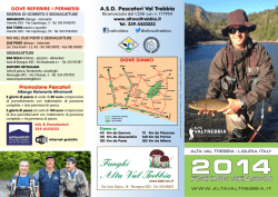 brochure 2014 - Pescare in Alta Val Trebbia