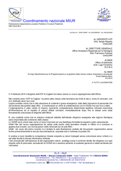 Organigramma ATP Cagliari – relazioni sindacali