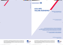 Fascicolo informativo (Marzo 2014) - AXA MPS