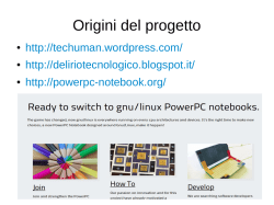 Linux Day 2014 Milano Gnu/Linux PowerPC Notebook