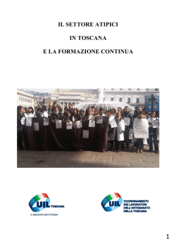 Il settore degli atipici - Unione Italiana del Lavoro