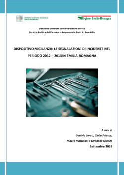 Report 2012 - 2013 - Saluter - Regione Emilia