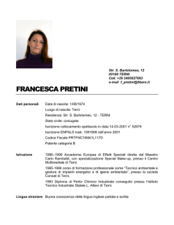 FRANCESCA PRETINI - rietifilmcommission.it
