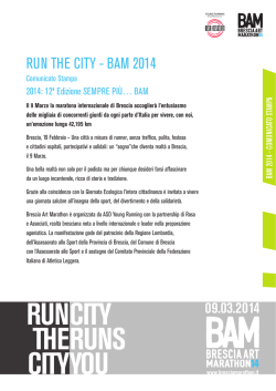 programma Brescia Art Marathon 2014