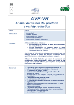 AVP-VR - Cubo Società di Consulenza Aziendale