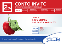 Conto Invito Credito Valtellinese