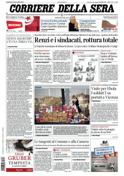 Corriere della sera - 28.10.2014