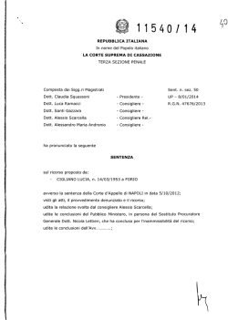 sentenza 11.03.2014 n. 11540