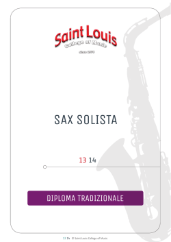 SAX SOLISTA - Saint Louis College of Music