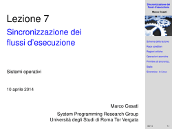p1 - Sistemi Operativi - Università degli Studi di Roma Tor Vergata