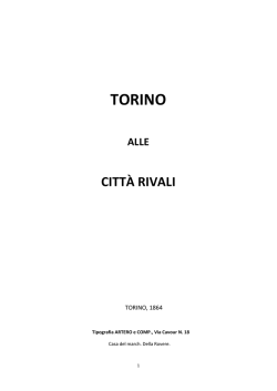 E.B. -Torino alle città rivali – Tipografia Artero e Comp