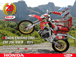 HONDA ENDURO EWC CRF 250 /450 R – 2015