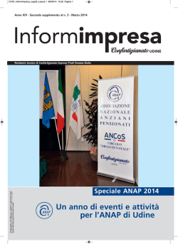 ANAP - Speciale 2014 [] - Confartigianato Udine