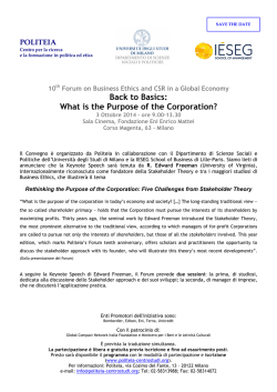 10th Forum on Business Ethics and CSR in a Global Economy