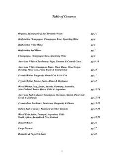 Sample Winvian Wine List – 2014