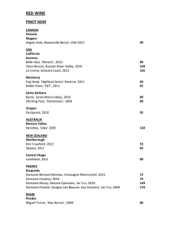 Red Wine List (PDF)