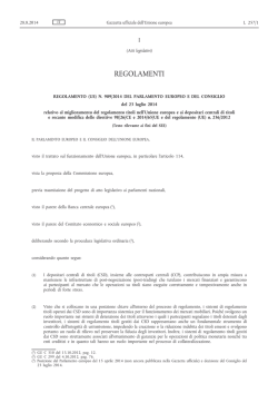 regolamento (UE) n. 909/2014