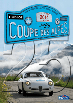 Rallye de la Coupe des Alpes 2014