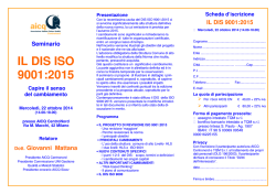 IL DIS ISO 9001:2015