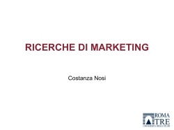 slide Nosi ricerche di marketing
