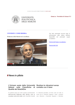 Scarica il pdf (468 KB) - Università Politecnica delle Marche