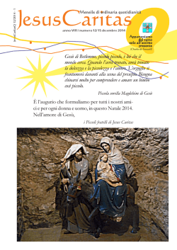 Scarica PDF - Piccoli Fratelli di Jesus Caritas