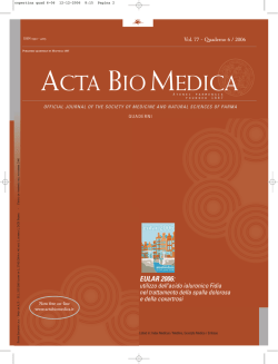 Quaderno 6-2006 - Actabiomedica